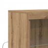 Komoda LED Brązowy 60 x 37 x 100 cm Materiał drewnopochodny