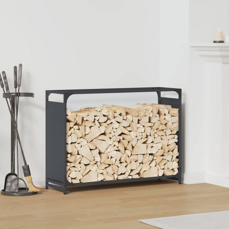 Stojak na drewno opałowe 90x28x65 cm Stal walcowana na zimno