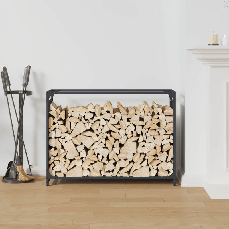 Stojak na drewno opałowe 90x28x65 cm Stal walcowana na zimno