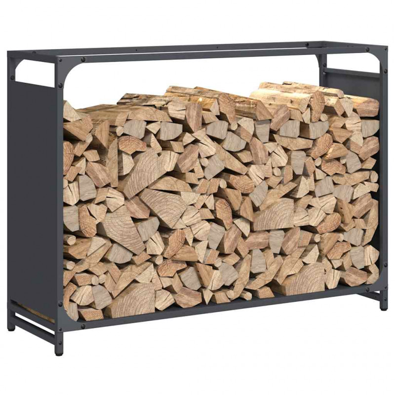 Stojak na drewno opałowe 90x28x65 cm Stal walcowana na zimno