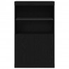 Komoda LED Czarny 60 x 37 x 100 cm Materiał drewnopochodny