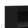 Komoda LED Czarny 60 x 37 x 100 cm Materiał drewnopochodny