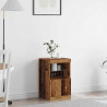 Komoda LED Stare drewno 41 x 37 x 67 cm Materiał drewnopochodny