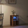 Komoda LED Stare drewno 41 x 37 x 67 cm Materiał drewnopochodny