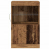 Komoda LED Stare drewno 41 x 37 x 67 cm Materiał drewnopochodny