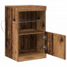 Komoda LED Stare drewno 41 x 37 x 67 cm Materiał drewnopochodny