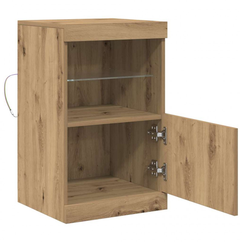 Komoda LED Ze LED Lights Dąb rzemieślniczy 41 x 37 x 67 cm