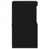 Komoda LED Czarny Dąb 41 x 37 x 67 cm Materiał drewnopochodny