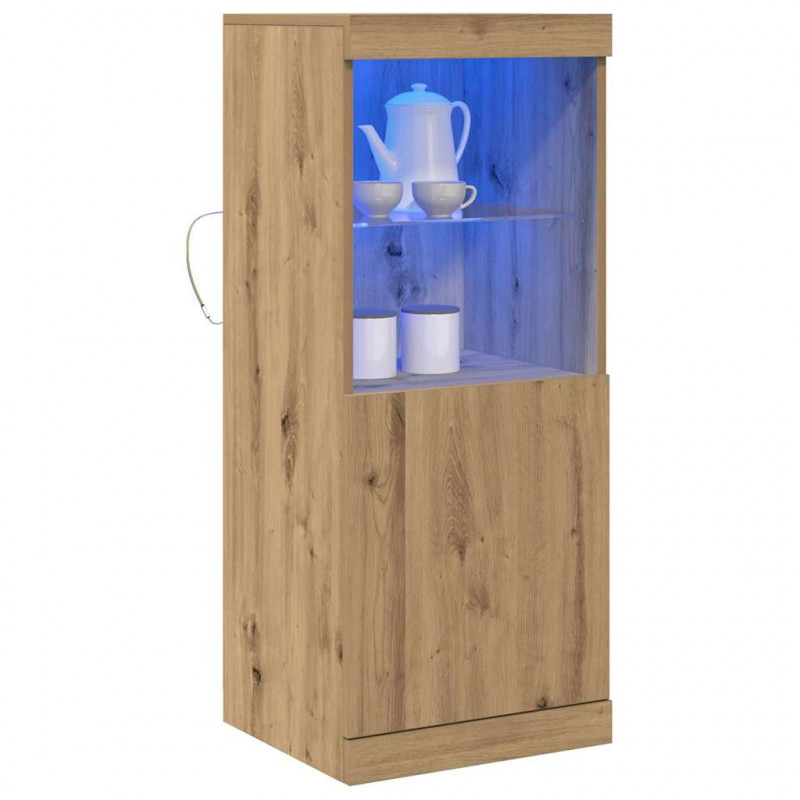 Komoda LED Ze LED Lights Dąb rzemieślniczy 41 x 37 x 100 cm