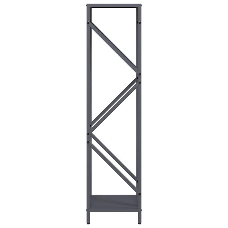 Stojak na drewno opałowe antracyt 34x25x100 cm