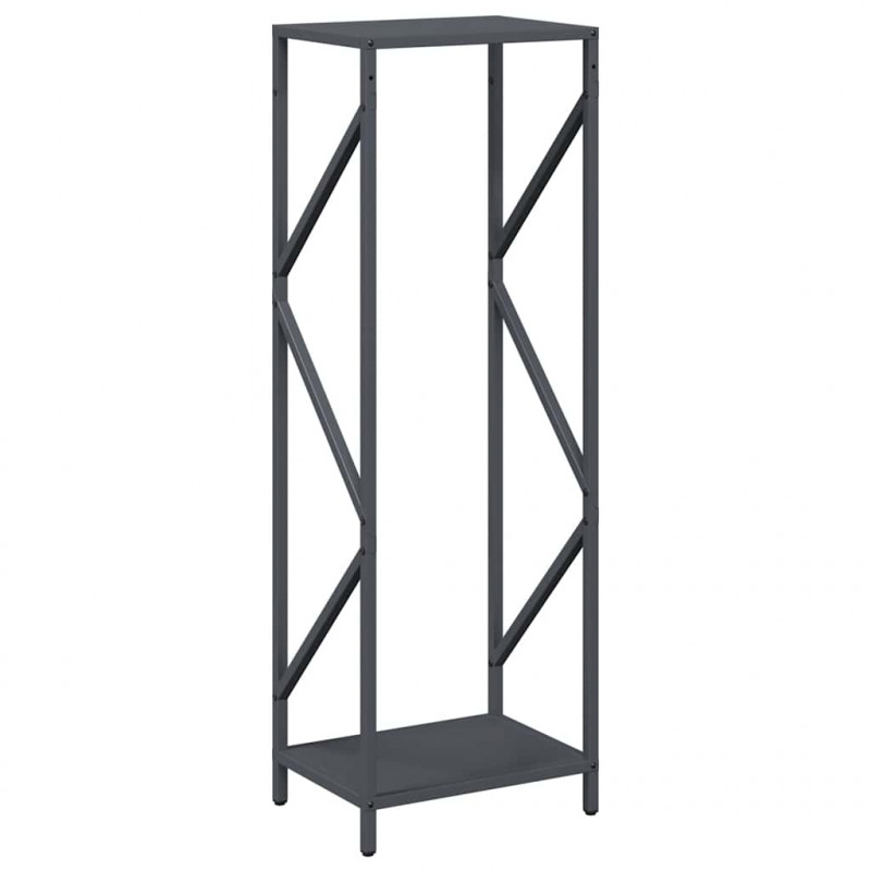 Stojak na drewno opałowe antracyt 34x25x100 cm