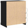 Komoda LED Czarny Dąb 60,5 x 37 x 67 cm Materiał drewnopochodny
