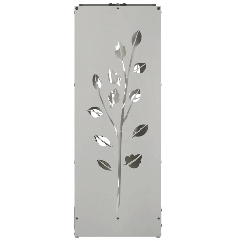 Stojak na drewno opałowe 40x30x80 cm Stal nierdzewna
