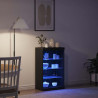 Komoda LED Ze LED Lights Czarny Dąb 60,5 x 37 x 100 cm