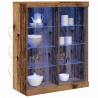 Komoda LED Ze LED Lights Stare drewno 41 x 37 x 100 cm