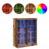 Komoda LED Ze LED Lights Stare drewno 41 x 37 x 100 cm