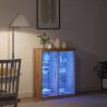 Komoda LED Ze LED Lights Dąb rzemieślniczy 41 x 37 x 100 cm