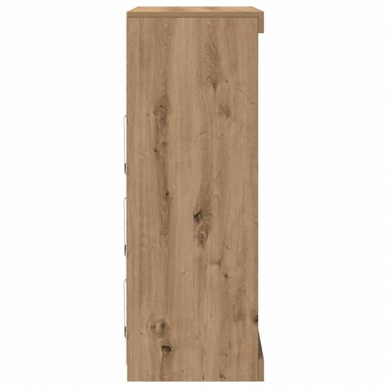 Komoda LED Ze LED Lights Dąb rzemieślniczy 41 x 37 x 100 cm