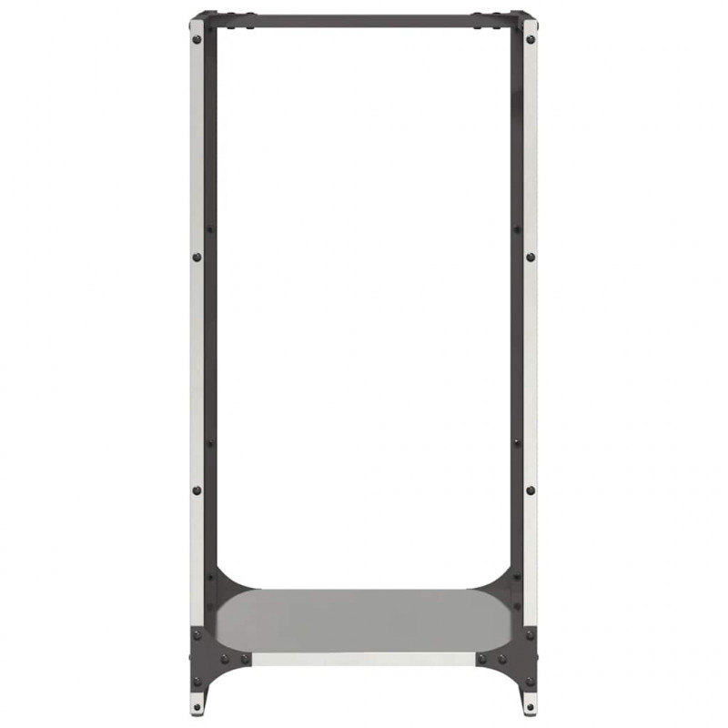Stojak na drewno opałowe 40x30x80 cm Stal nierdzewna