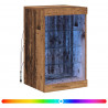 Komoda LED Stare drewno 41 x 37 x 67 cm Materiał drewnopochodny