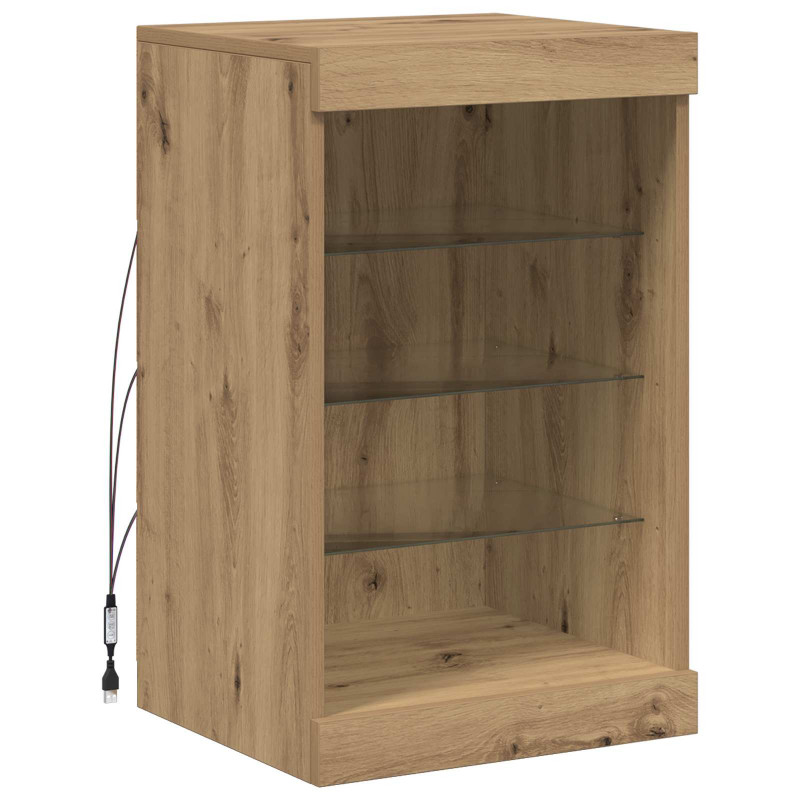Komoda LED Ze LED Lights Dąb rzemieślniczy 41 x 37 x 67 cm