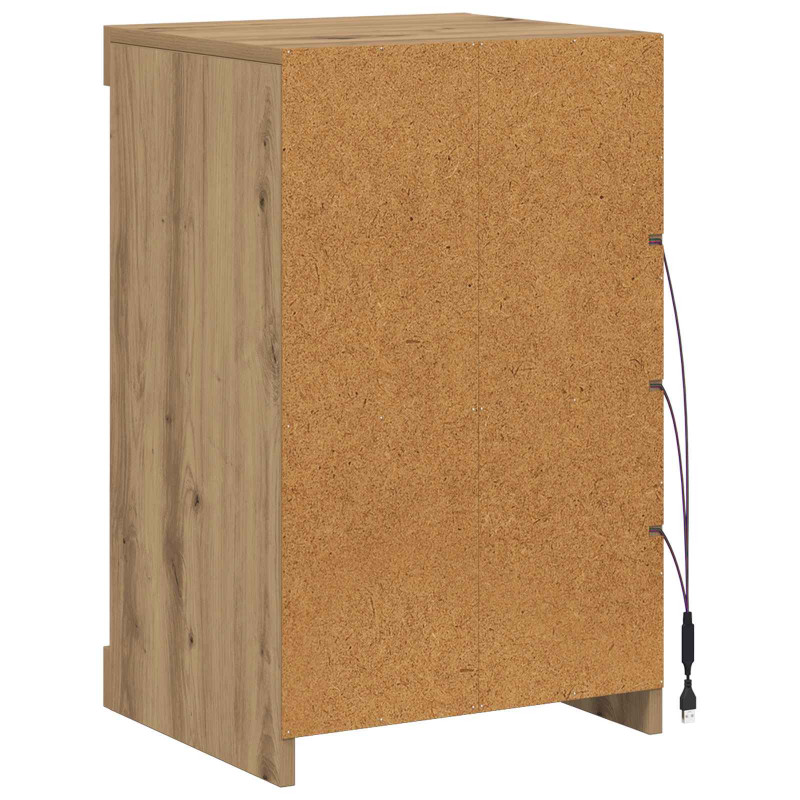 Komoda LED Ze LED Lights Dąb rzemieślniczy 41 x 37 x 67 cm