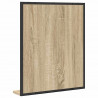 Lustro łazienkowe z półką Z lustrem Czarny 50 x 12 x 60 cm
