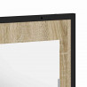 Lustro łazienkowe z półką Z lustrem Czarny 50 x 12 x 60 cm