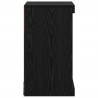 Komoda LED Czarny Dąb 41 x 37 x 67 cm Materiał drewnopochodny