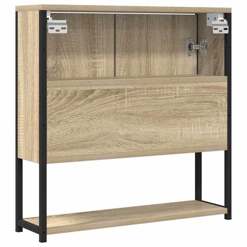 Lustro łazienkowe z półką Z lustrem Beżowy 60 x 16 x 60 cm