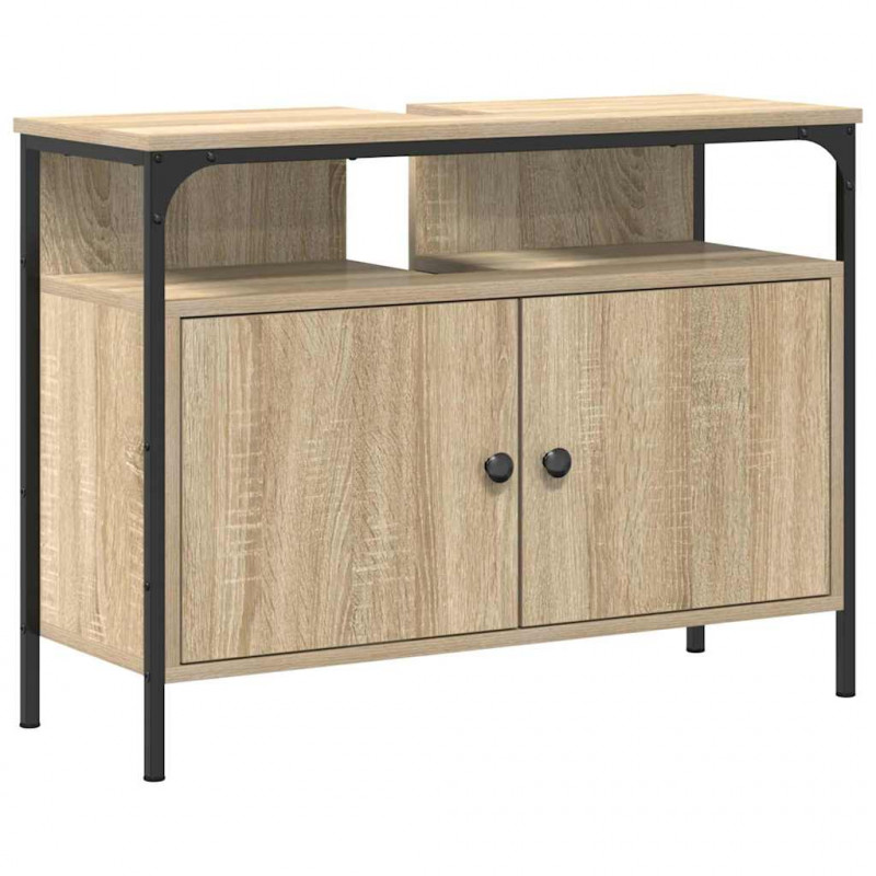 Szafka pod umywalkę z przechowywaniem Brązowy 80 x 30 x 60 cm