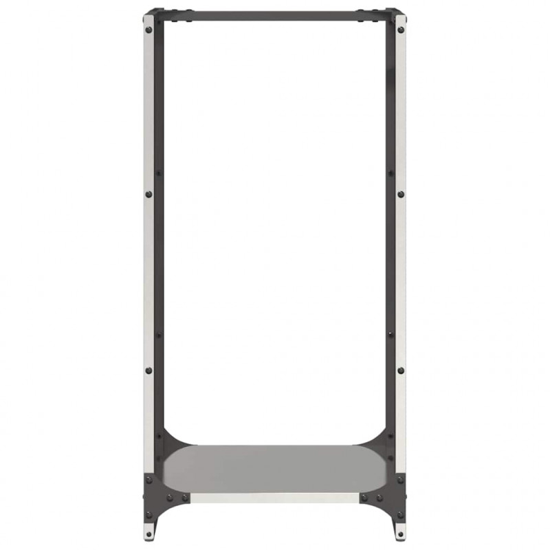 Stojak na drewno opałowe 40x30x80 cm Stal nierdzewna