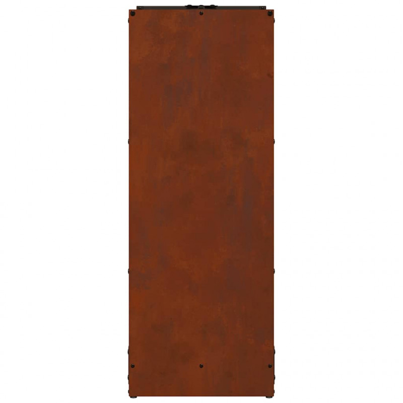 Stojak na drewno opałowe 40x30x80 cm Stal nierdzewna