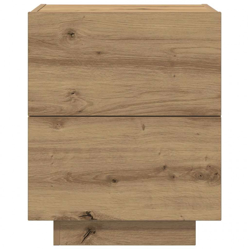 Szafka Nocna z szufladą 2 pcs Dąb rzemieślniczy 45 x 40 x 55 cm