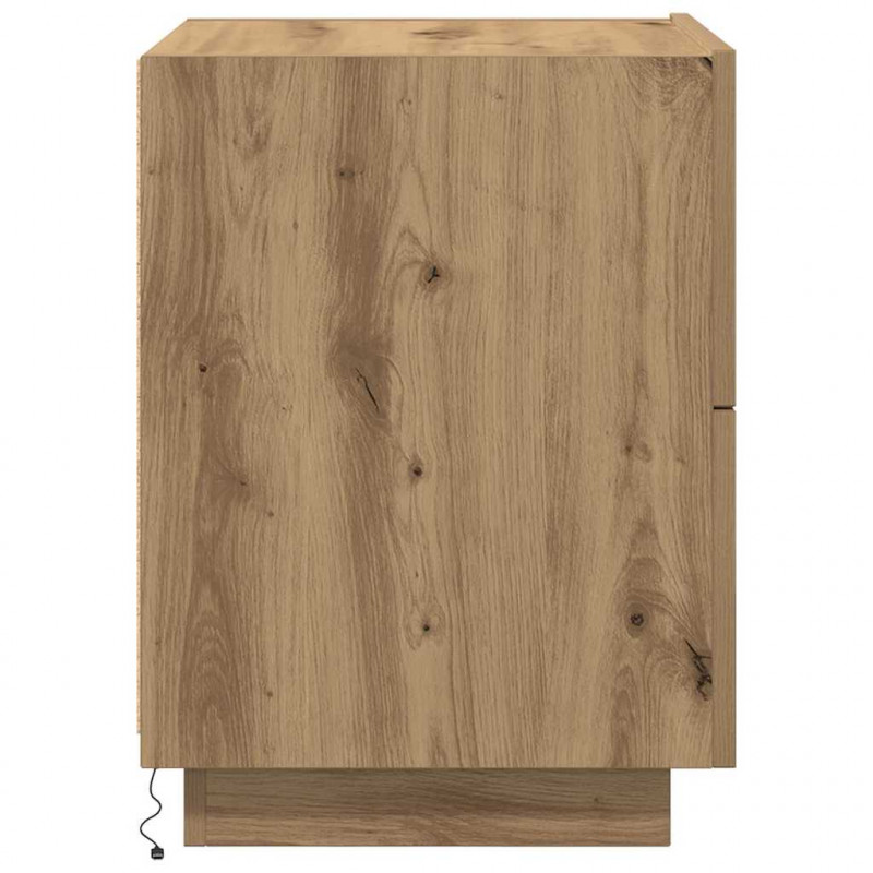 Szafka Nocna z szufladą 2 pcs Dąb rzemieślniczy 45 x 40 x 55 cm