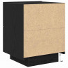 Szafka Nocna z szufladą 2 pcs Czarny Dąb 45 x 40 x 55 cm