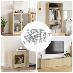 Gwoździe do drewna 12 pcs Srebrny Ø 3 x 15 mm Metal