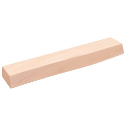 Półka, 60x10x6 cm, surowe lite drewno dębowe