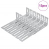 Uchwyt antyprzewrócenia 12 pcs Srebrny 74,5 x 15 x 32 mm Żelazo