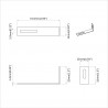 Uchwyt antyprzewrócenia 12 pcs Srebrny 74,5 x 15 x 32 mm Żelazo