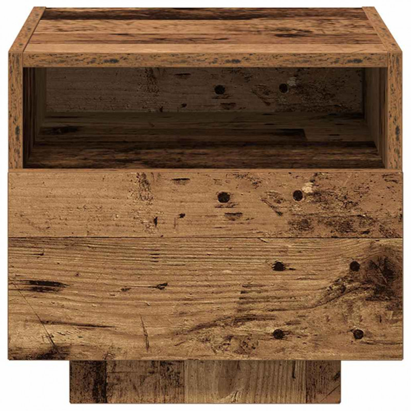Szafka Nocna z szufladą 2 pcs Stare drewno 40 x 39 x 37 cm