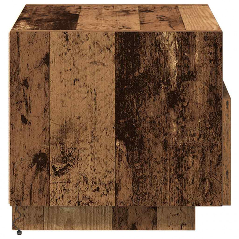 Szafka Nocna z szufladą 2 pcs Stare drewno 40 x 39 x 37 cm