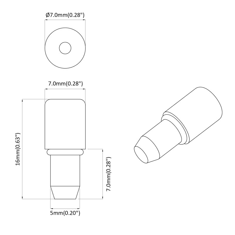Wieszak na półki 2 pcs Srebrny 7 x 16 mm Żelazo