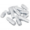 Wieszak na półki 12 pcs Srebrny 7 x 16 mm Żelazo