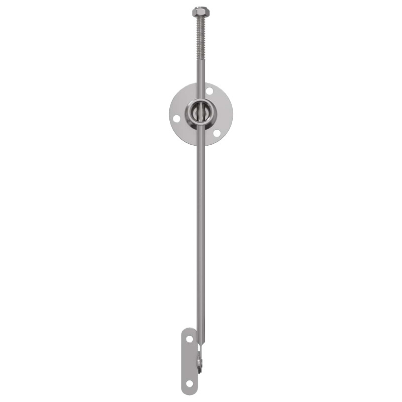 Zawias z uchwytem 2 pcs Srebrny 190 mm Żelazo