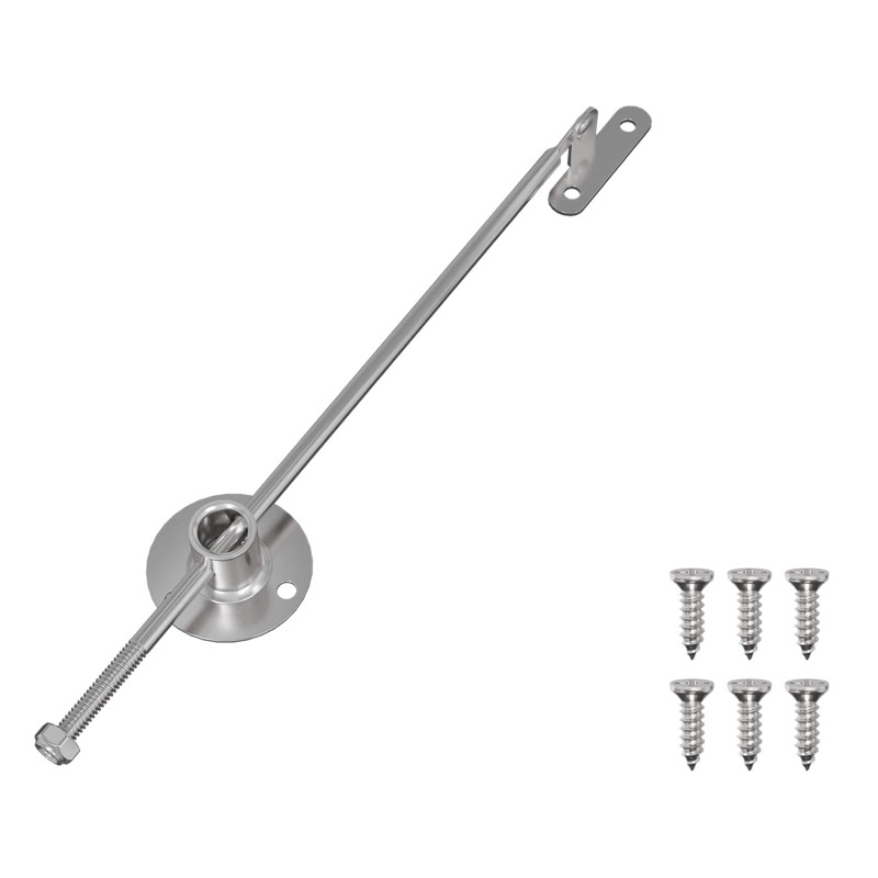 Zawias z uchwytem 12 pcs Srebrny 190 mm Metal