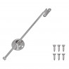 Zawias z uchwytem 12 pcs Srebrny 190 mm Metal