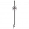 Zawias z uchwytem 12 pcs Srebrny 190 mm Metal