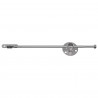 Zawias z uchwytem 12 pcs Srebrny 190 mm Metal