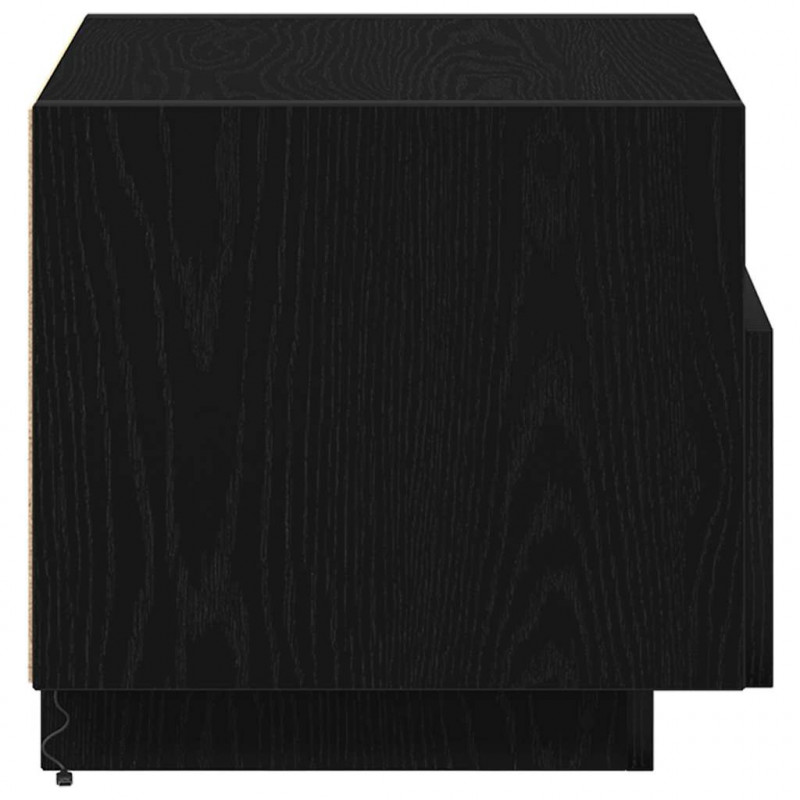 Szafka Nocna z szufladą 2 pcs Czarny Dąb 40 x 39 x 37 cm